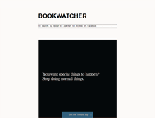 Tablet Screenshot of bookwatcher.com